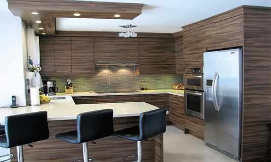 Wood Pattern Modern Kitchen